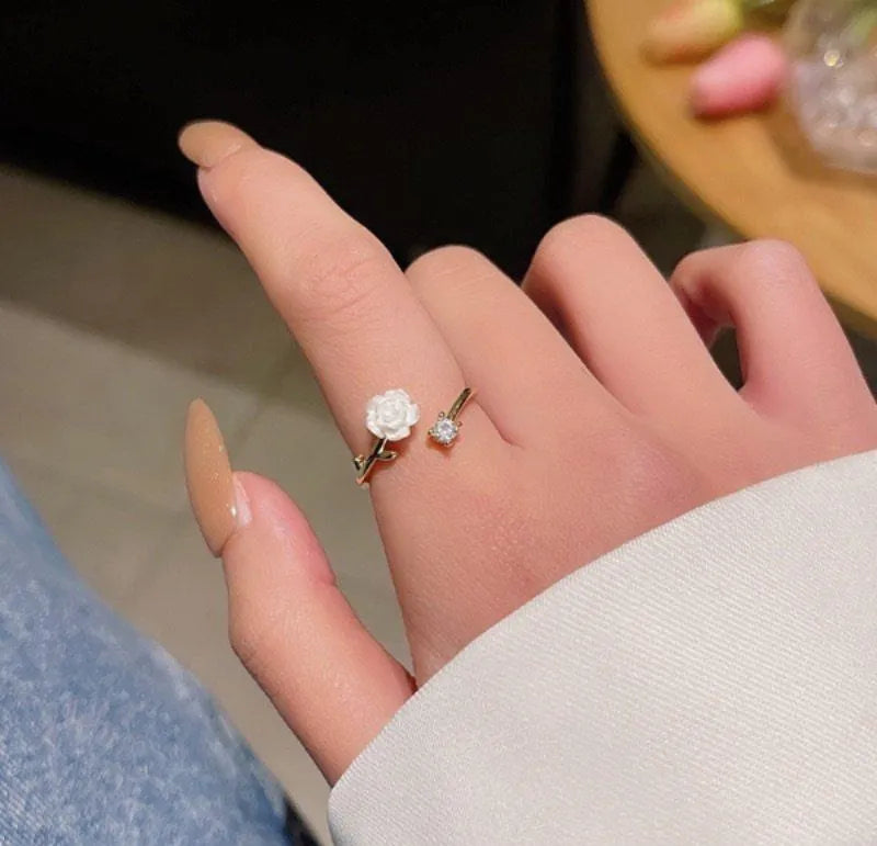 Flower Design Gold Plated Ring