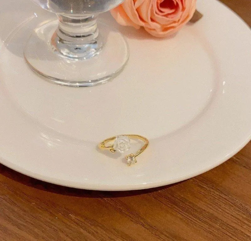 Flower Design Gold Plated Ring