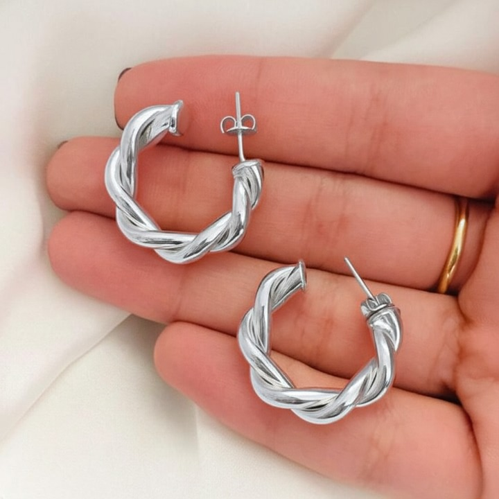 Twisted Elegant Sparkling Earrings for Women